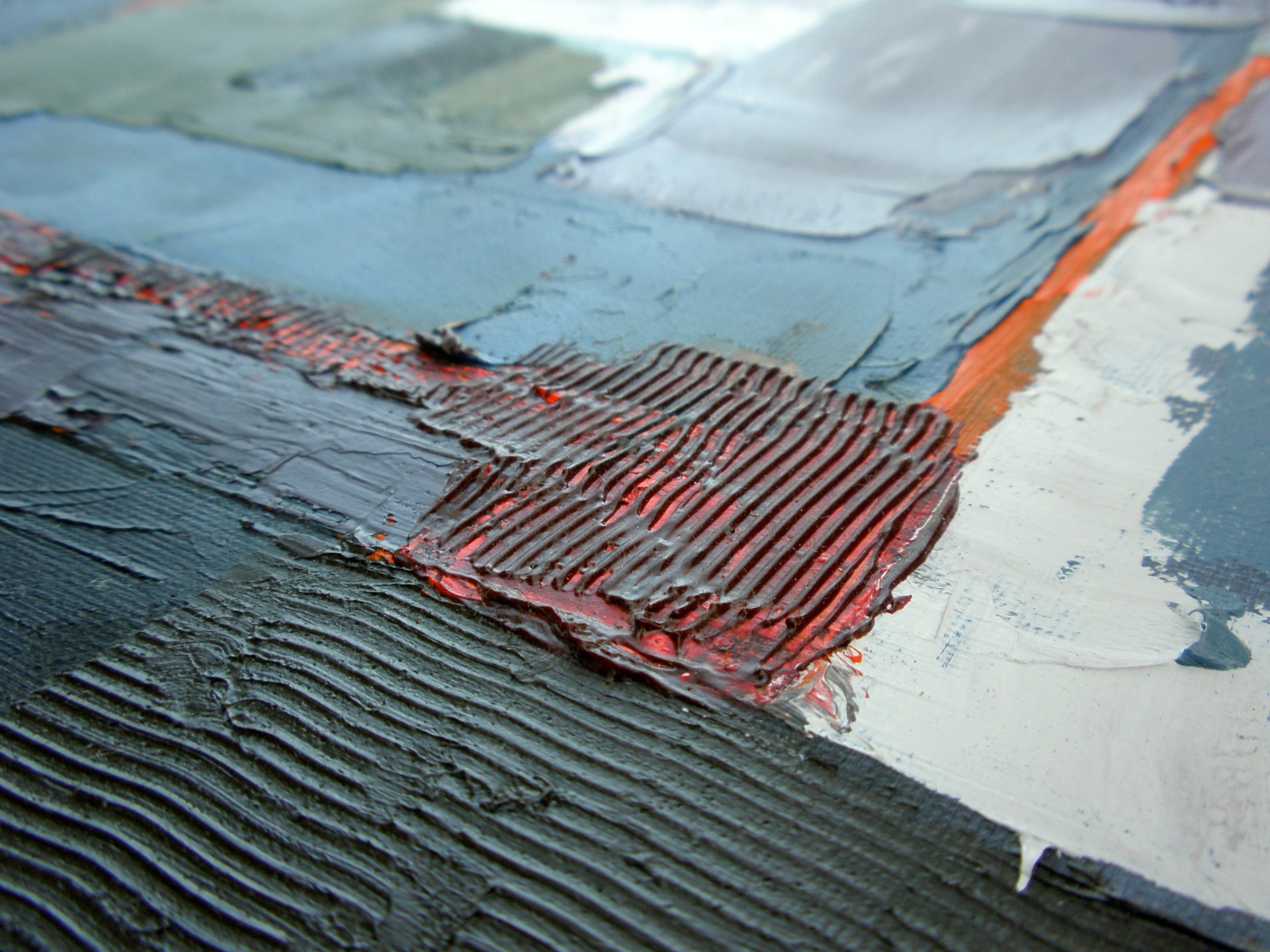 Grande peinture abstraite aux nuances dorées et sombres